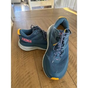 Hoka One One Stinson ATR 6 Womens 8 Blue Pink Trail Running Shoes 1110507